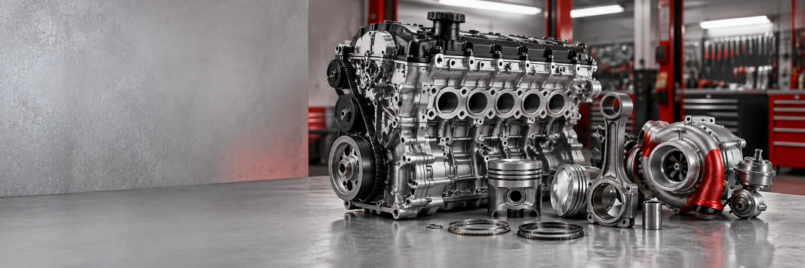 Motor parçaları.